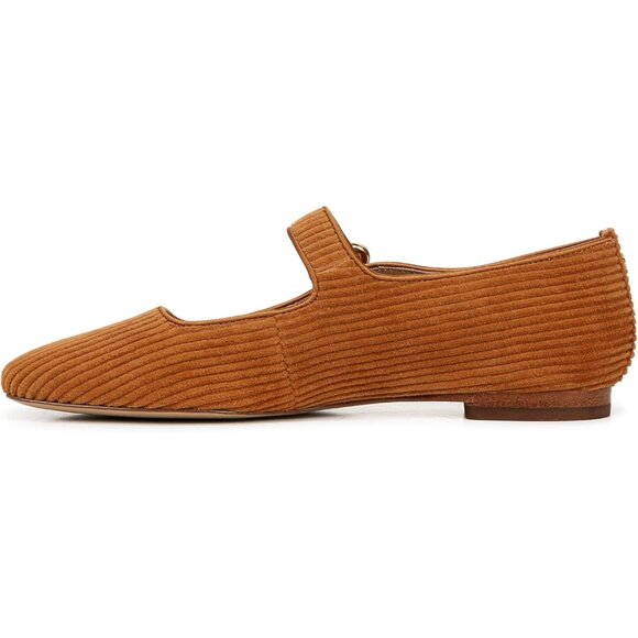 Sam Edelman Women Harvest Brown Polyester Michaela Buckle Ankle Strap Flat Shoes - Picture 4 of 6